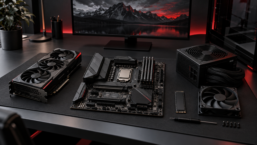 Gaming PC hardware component and setup for the SAL380 guide