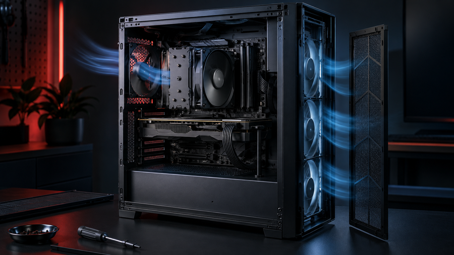 Gaming PC cooling component and setup for the SAL380 guide